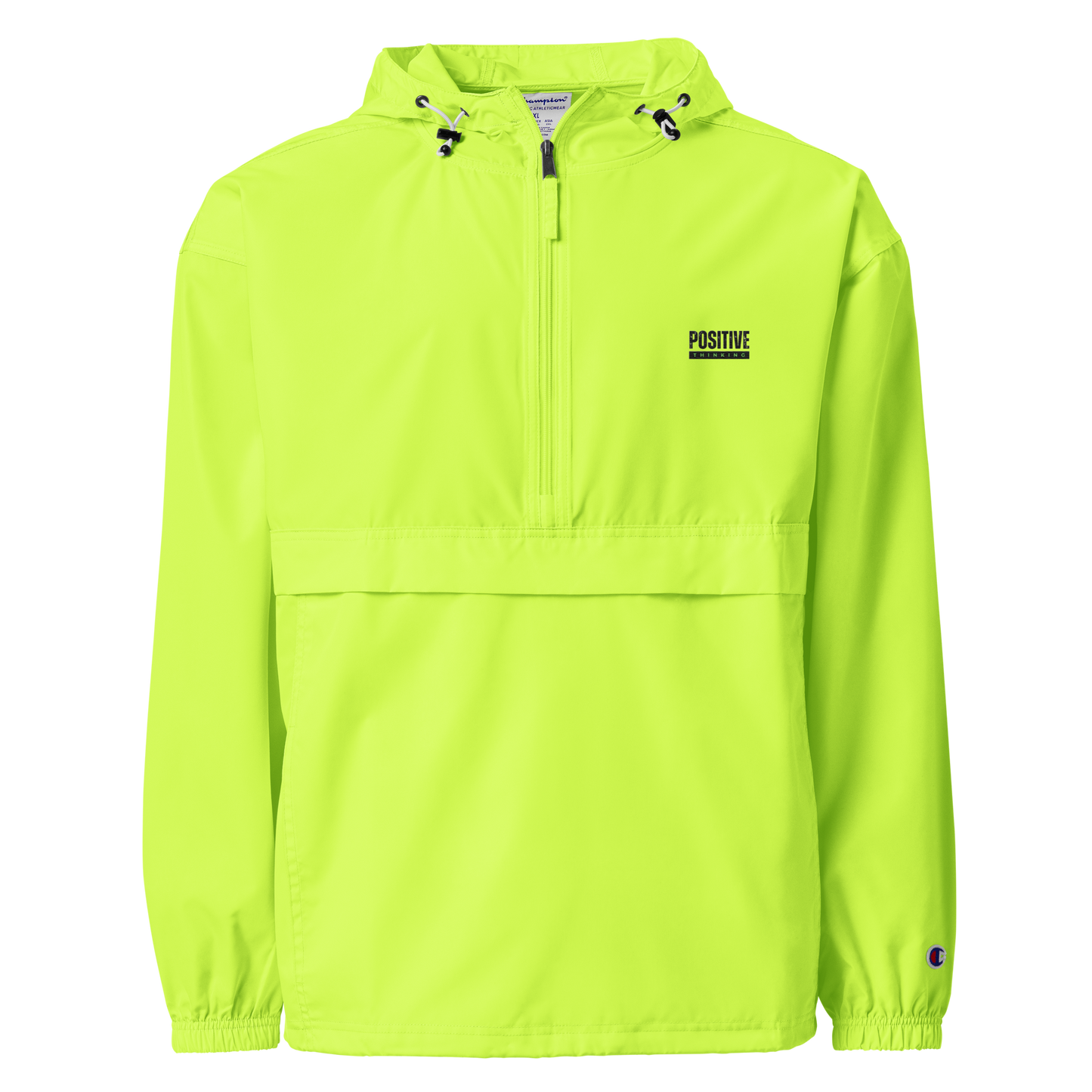 Embroidered positive thinking Champion Packable Jacket
