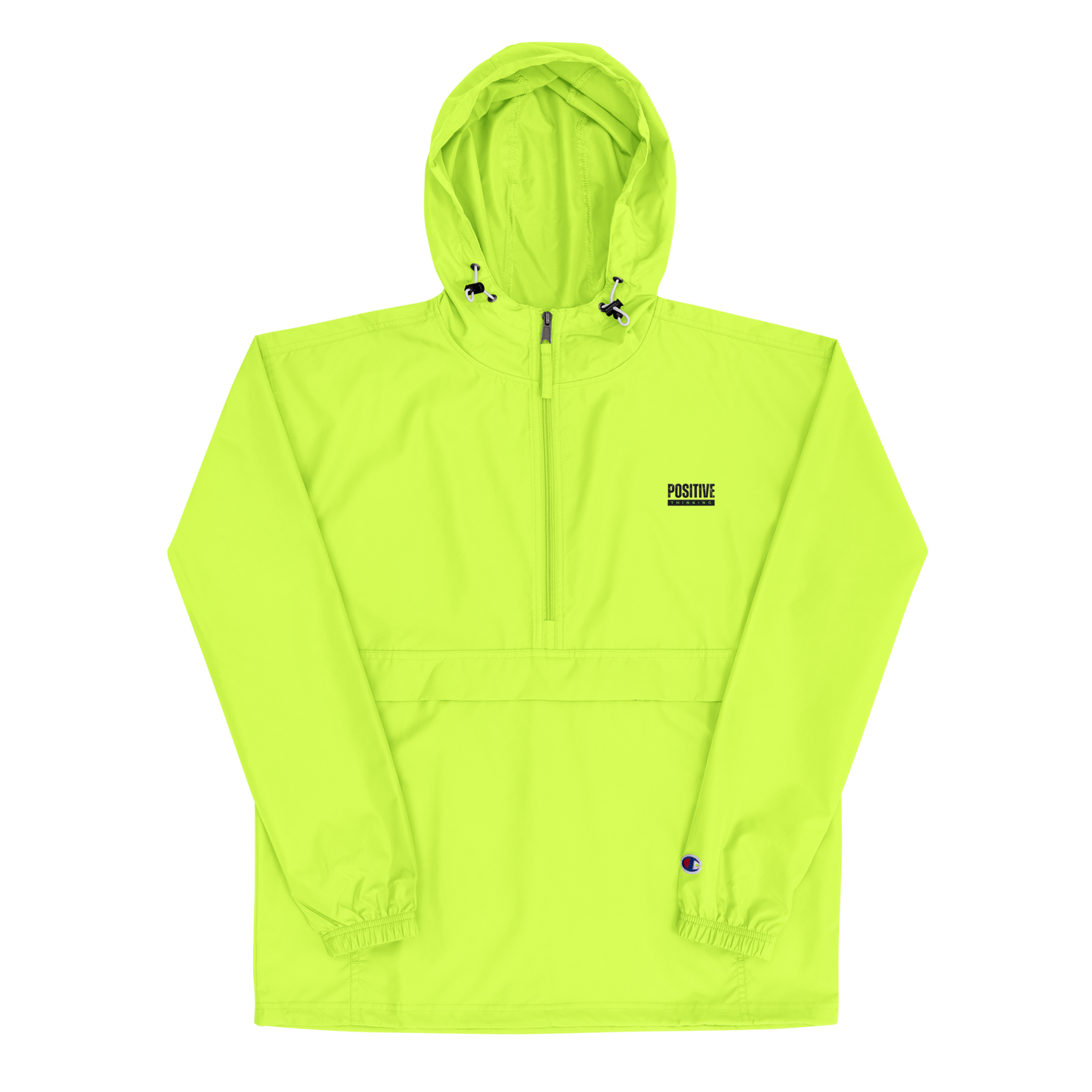 Embroidered positive thinking Champion Packable Jacket